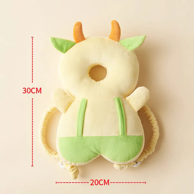 Baby toddler head pillow with cute angel wings design in crystal super soft and mesh cloth on child