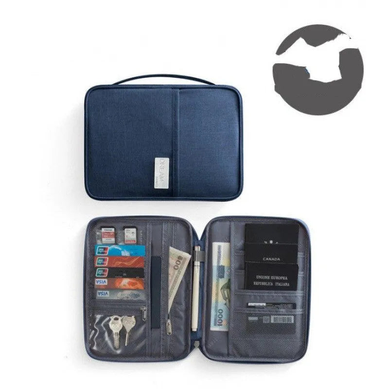 Waterproof cationic fabric passport cover in multiple sizes and colours