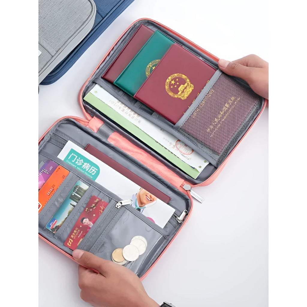 Waterproof cationic fabric passport cover in multiple sizes and colours