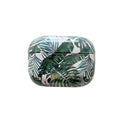 Banana leaves design AirPods protective case in blue or green colour, soft TPU material