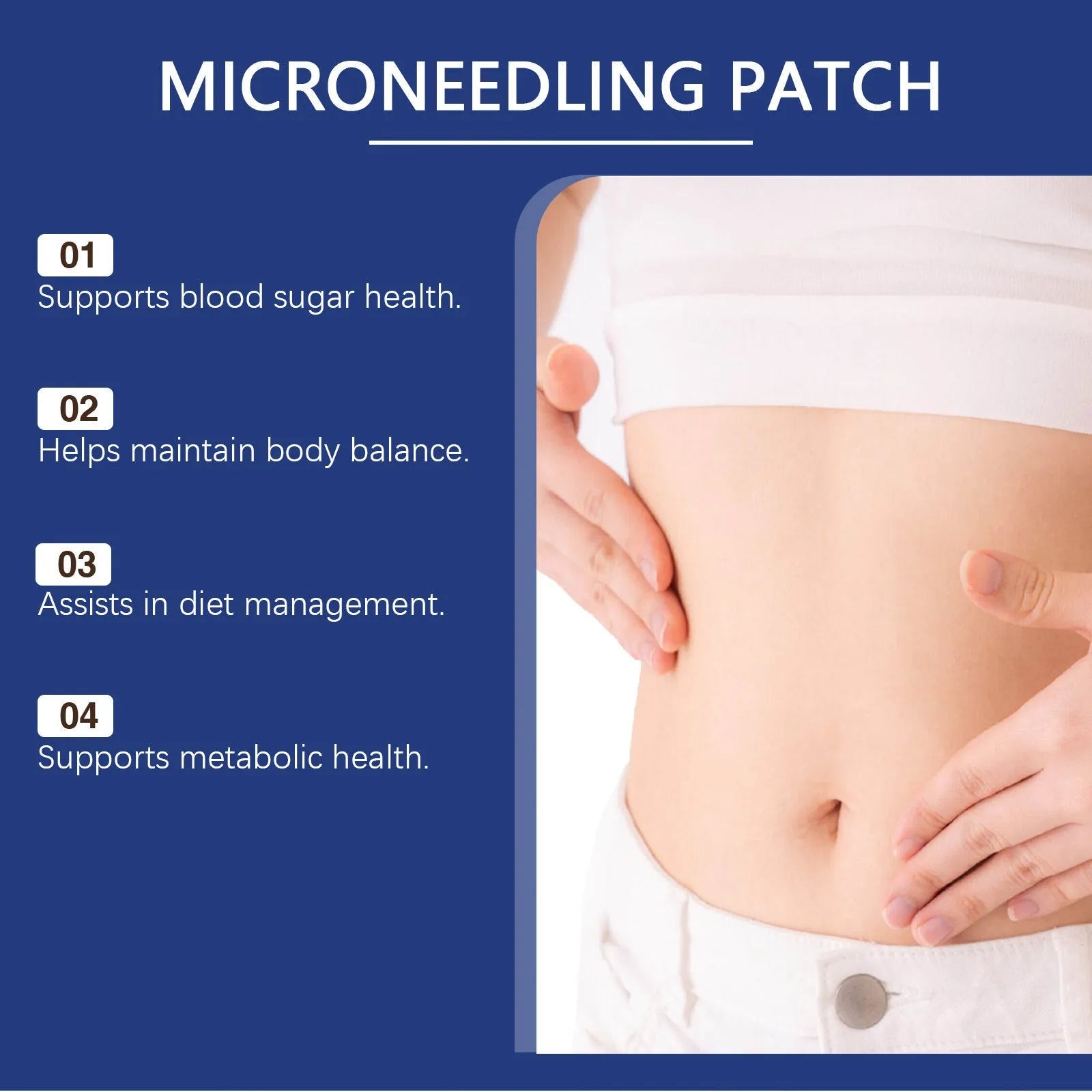 Four body care moisturising patches with ginger and panthenol formula
