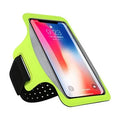 PVC running armband for phone with transparent screen and card slot in multiple colours
