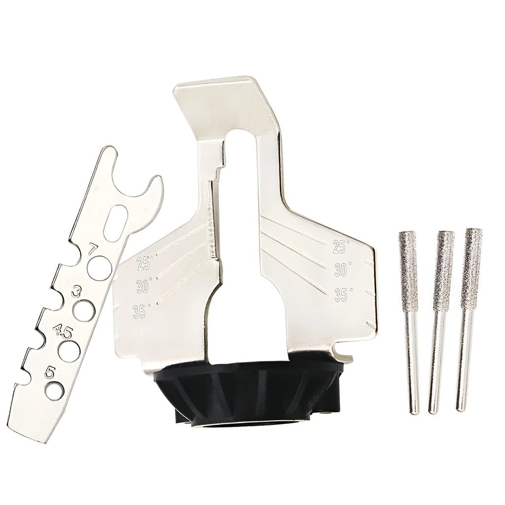 Silver metal chain grinding machine accessory for electric grinder with 20mm length