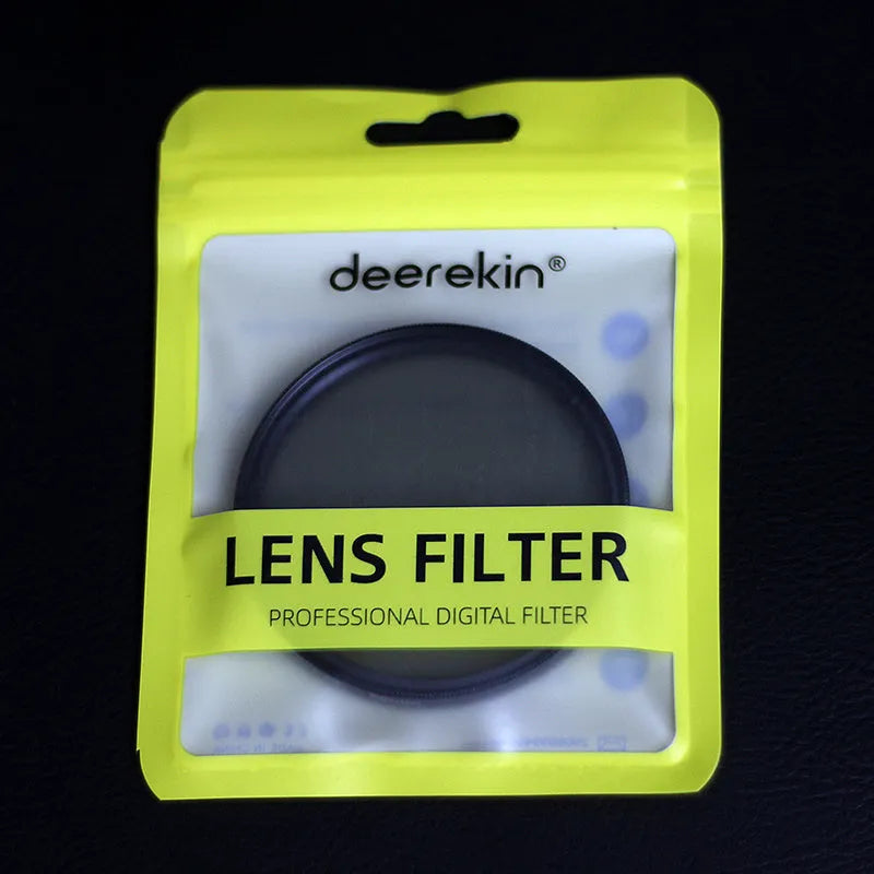ND8 digital camera filter reducer with aviation aluminium frame for 49mm to 82mm lenses.