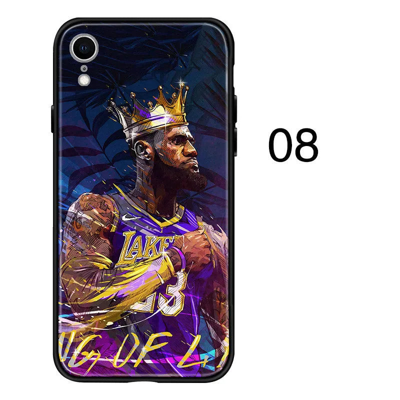 Silicone phone case for Apple iPhone models in European and American style designs