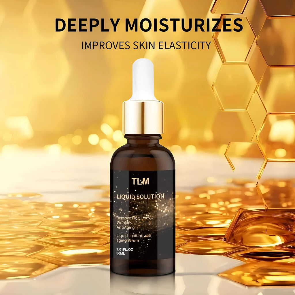 30ml facial moisturising solution bottle with hyaluronic acid and glycerin formula
