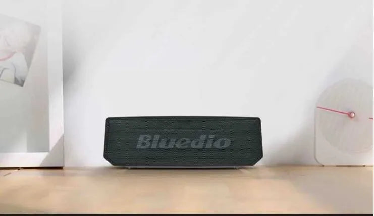 Black BS-6 Bluetooth smart speaker with compact rectangular design