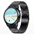 LEMFO LF26 smart bracelet with 1.3 inch colour touch screen showing activity tracking display
