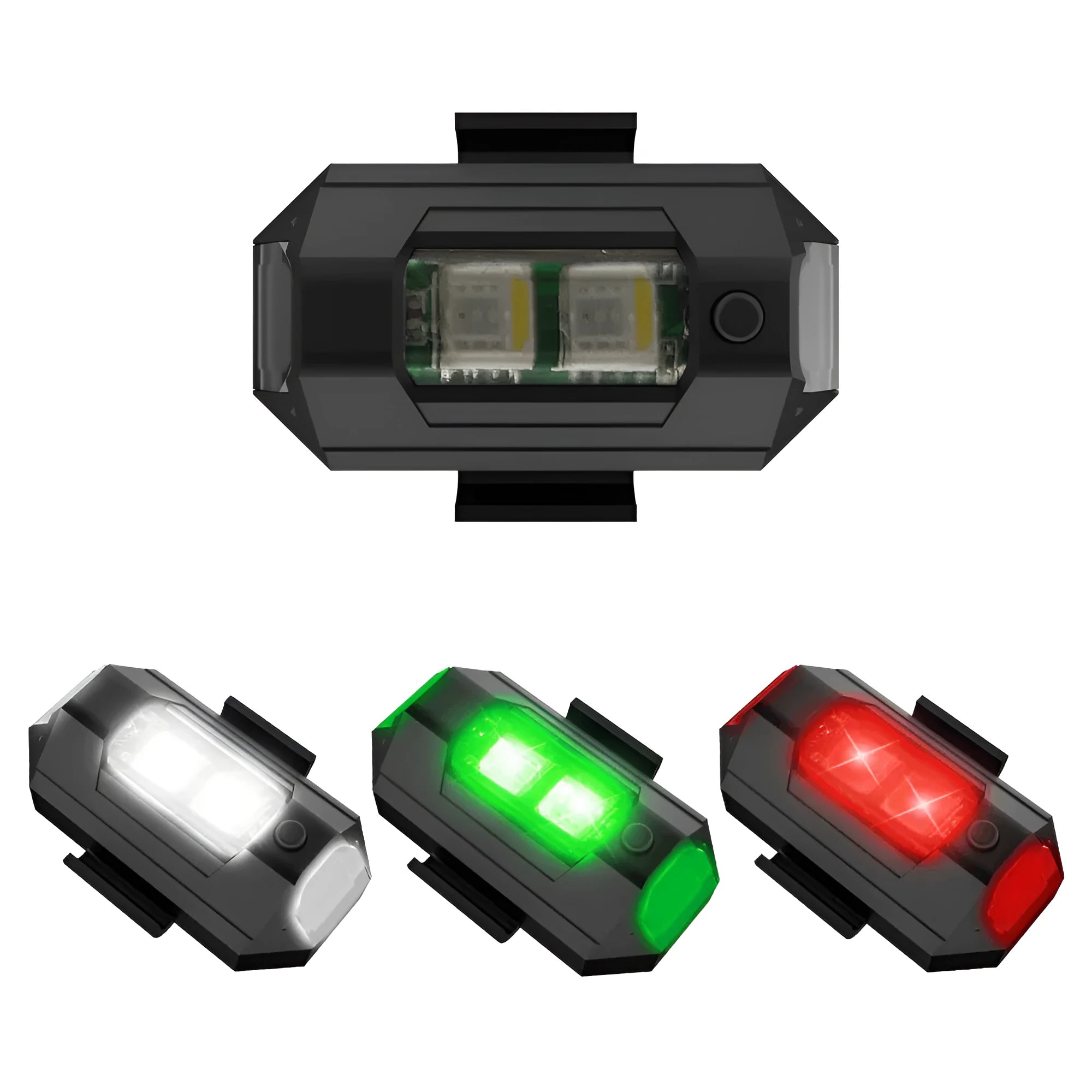 Drone RGB signal light with seven colour modes and Type-C charging cable