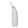 Rotating earwax vacuum cleaner with spiral silicone head, LED light, blue and pink colour options