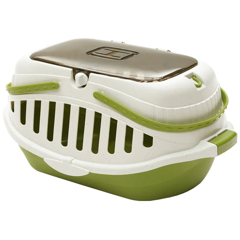 Macaron multipurpose carrying case for small pets in blue PP resin with anti-pressure and anti-corrosion features