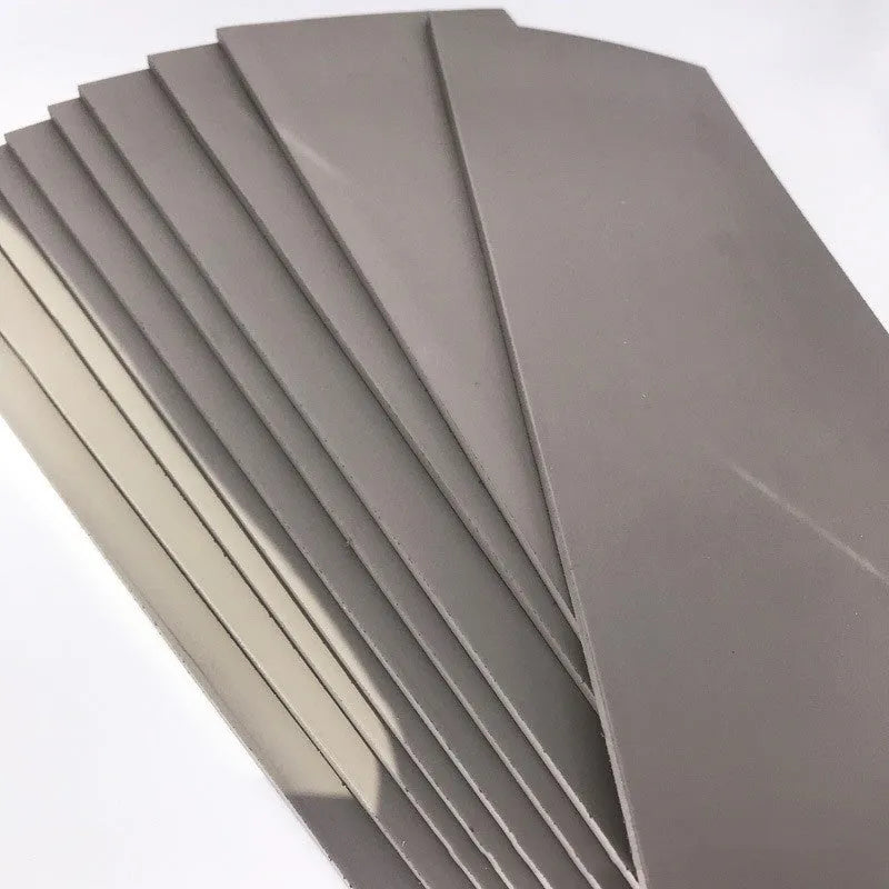 Black and grey photosensitive rubber sheet for seal making, showing 330mm by 110mm size.