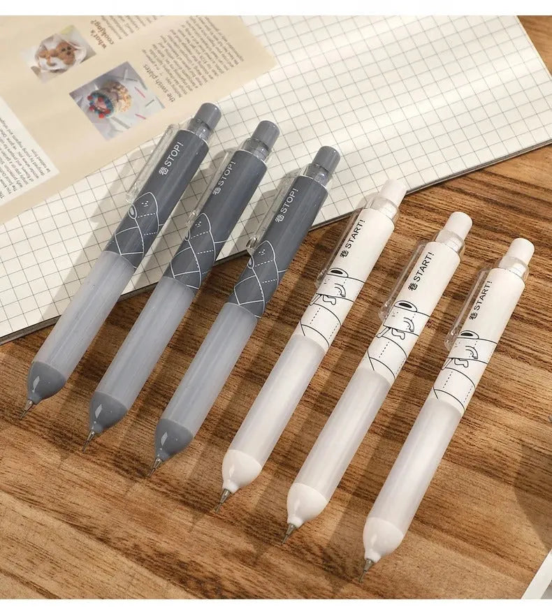 0.5mm cloud grip mechanical pencil in black or white with minimalist design