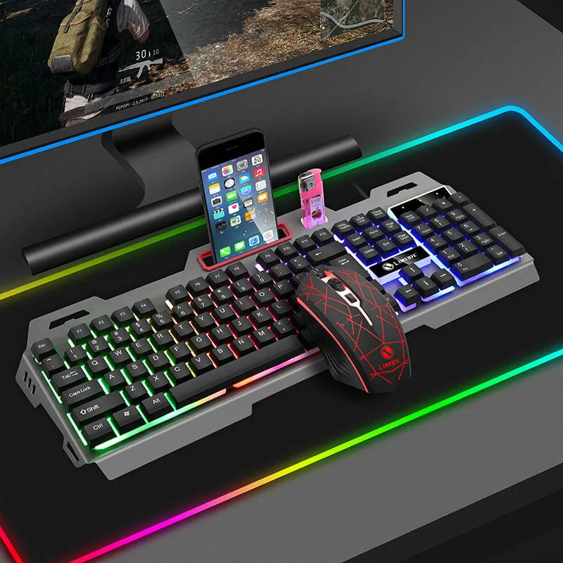 Limei K19 black gaming keyboard and T19 mouse suit for e-sports