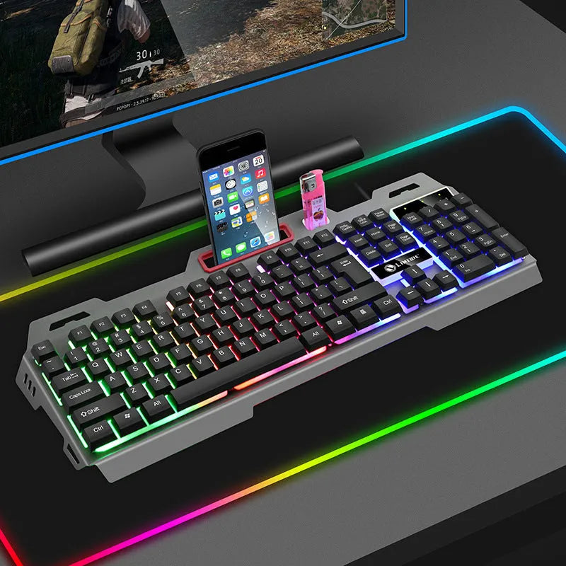 Limei K19 black gaming keyboard and T19 mouse suit for e-sports