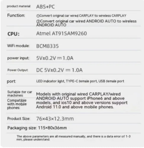 Vehicle car audio and video entertainment box for wired to wireless conversion