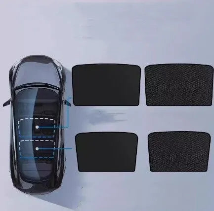 Ice crystal skylight sun visor for car thermal insulation in beige or black pattern.