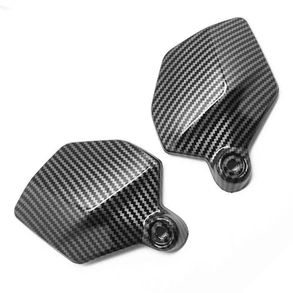 Pair of carbon fibre black ABS side upper frame covers for a Honda CBR1000RR motorcycle.