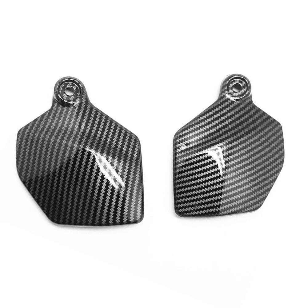 Pair of carbon fibre black ABS side upper frame covers for a Honda CBR1000RR motorcycle.