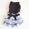 Polka dot lace princess style cake dress pet clothing for dogs and cats