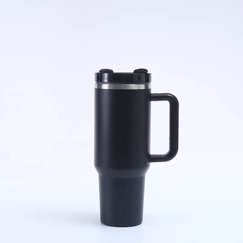 304 stainless steel vacuum cup 40oz second generation in black with double-wall insulation