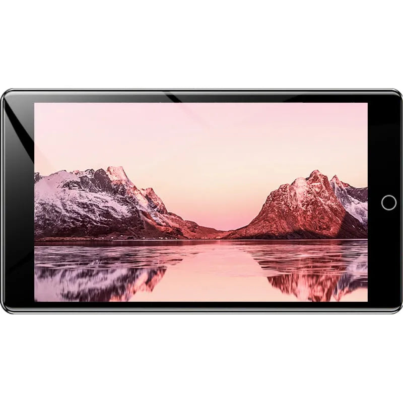 Black Ruizu H1 portable MP3 MP4 player with 4-inch touch screen showing music library interface