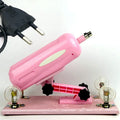 Purple, black, and pink automatic telescopic thrusting sex toy for women