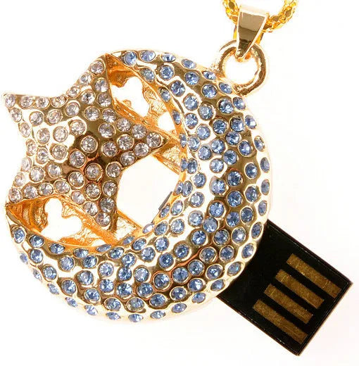 Silver Xingyue Creative metal USB flash drive with capacity options from 2GB to 64GB.