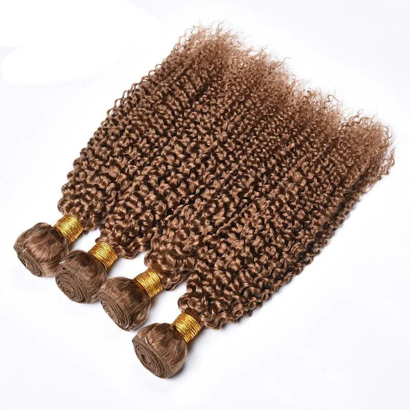 Kinky curly wave human hair wig medium length 10 to 24 inches mechanically processed