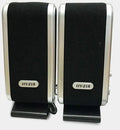 Black USB notebook mini speaker for computer audio enhancement with stereo output