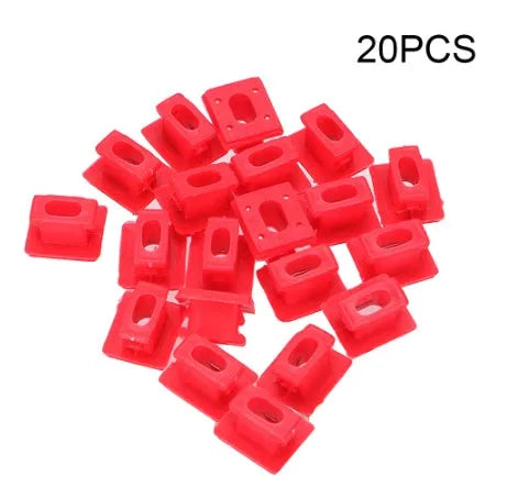 Plastic snap clips for BMW door walnut interior trim panel, 10-piece pack.