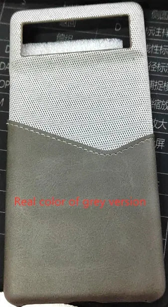 A solid colour leather back cover case for a Google Pixel mobile phone.