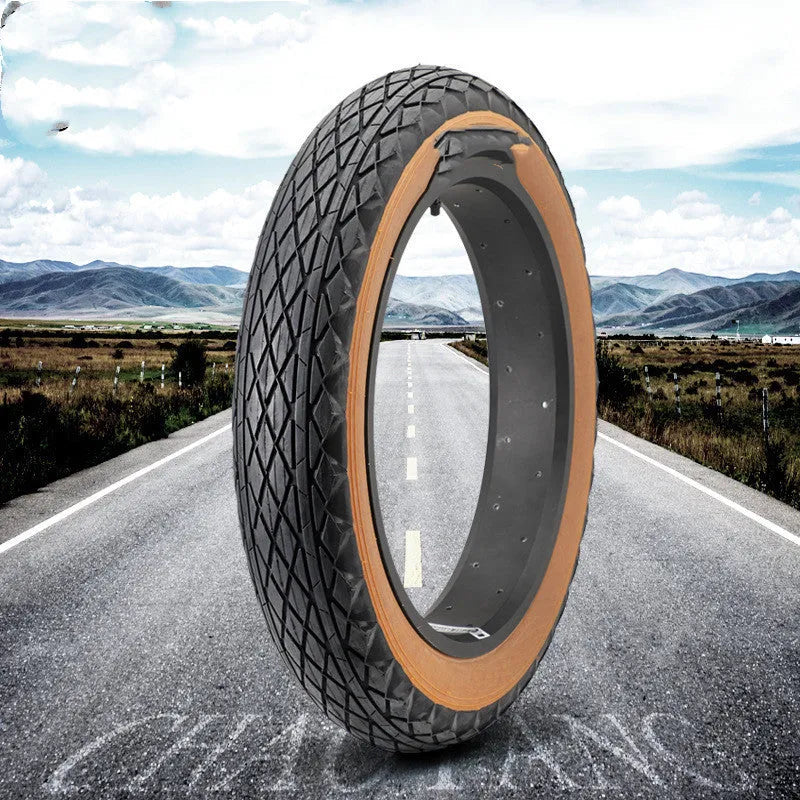 Brown 20x4.0 snowmobile beach car replacement tyre with skin edge design