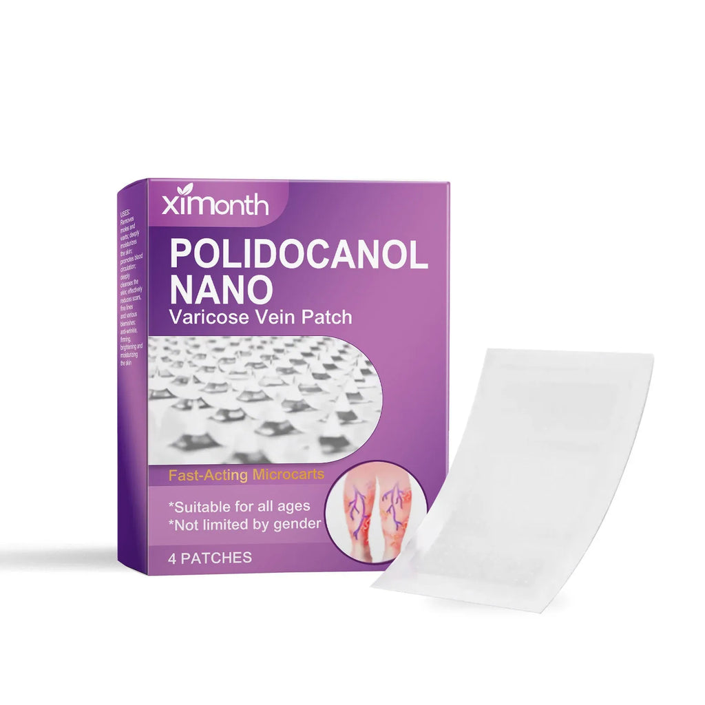 Pack of four legs nursing adhesive micro needle bandages with moxa and ginger formula.