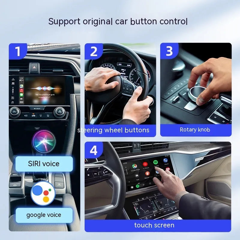 Vehicle car audio and video entertainment box for wired to wireless conversion