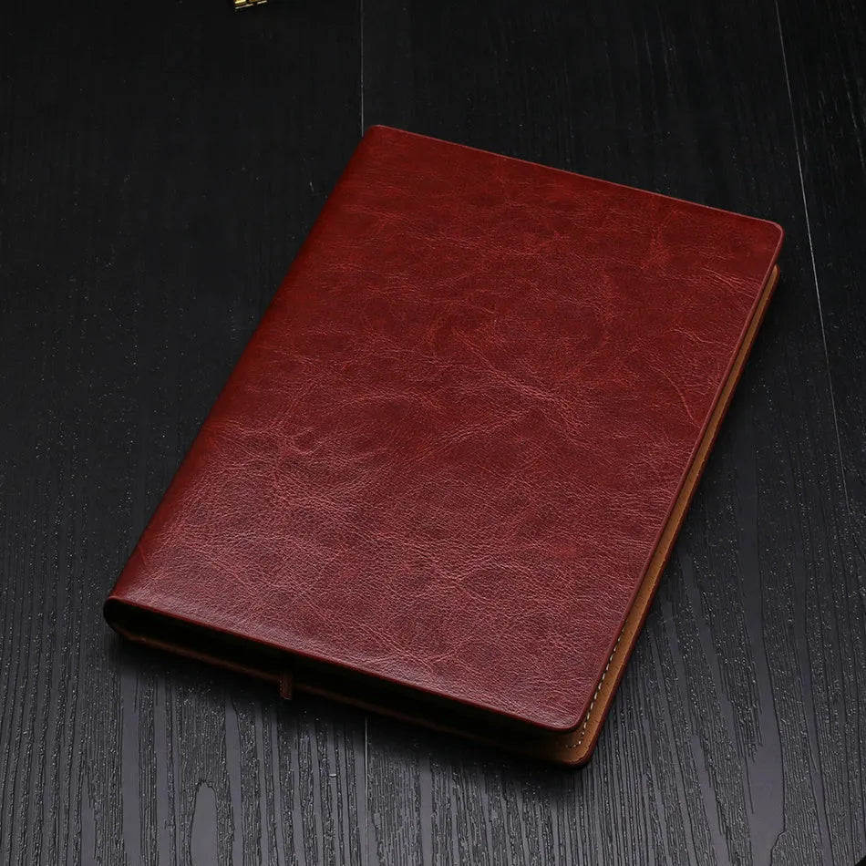 A5 business notepad with colour-changing PU cover, 114 sheets Dowling paper, 15x21.5cm, spiral-bound, available in five colours