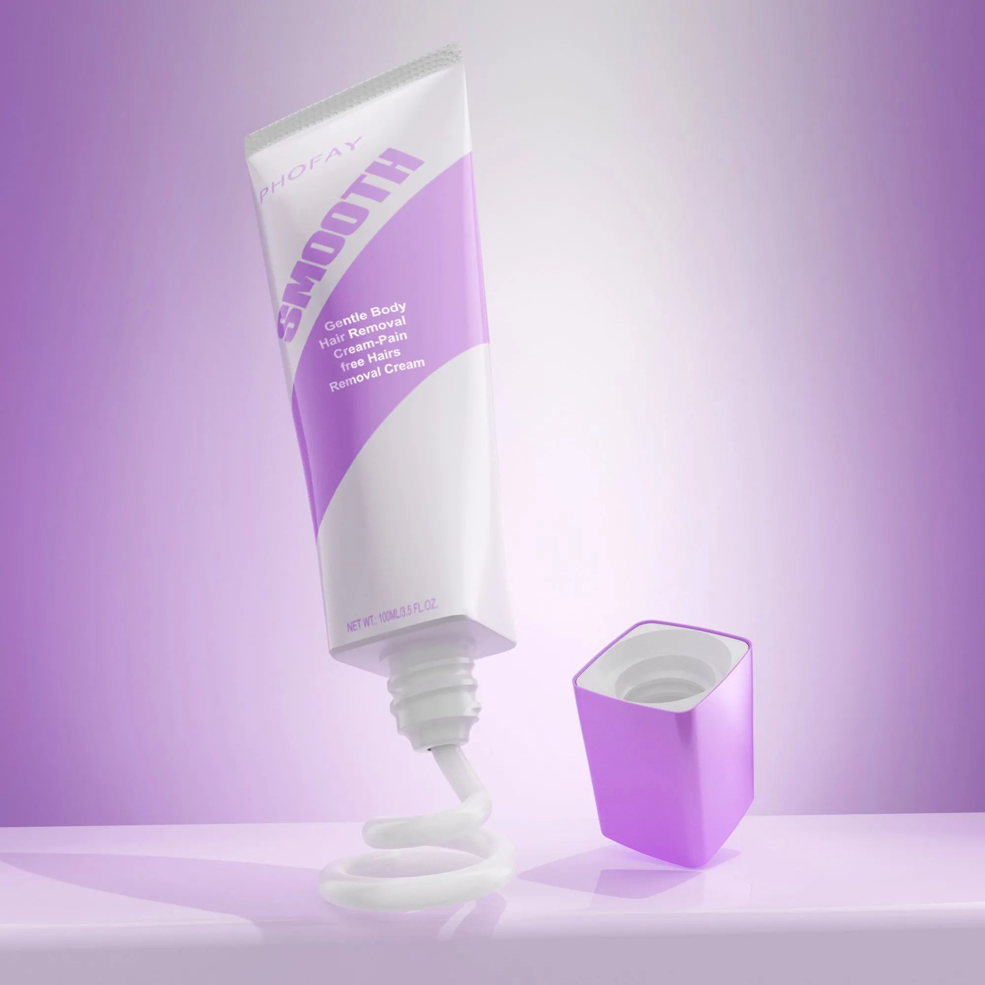 PHOFAY pain-free hair removal cream 4-pack with included scraper tool for body hair removal