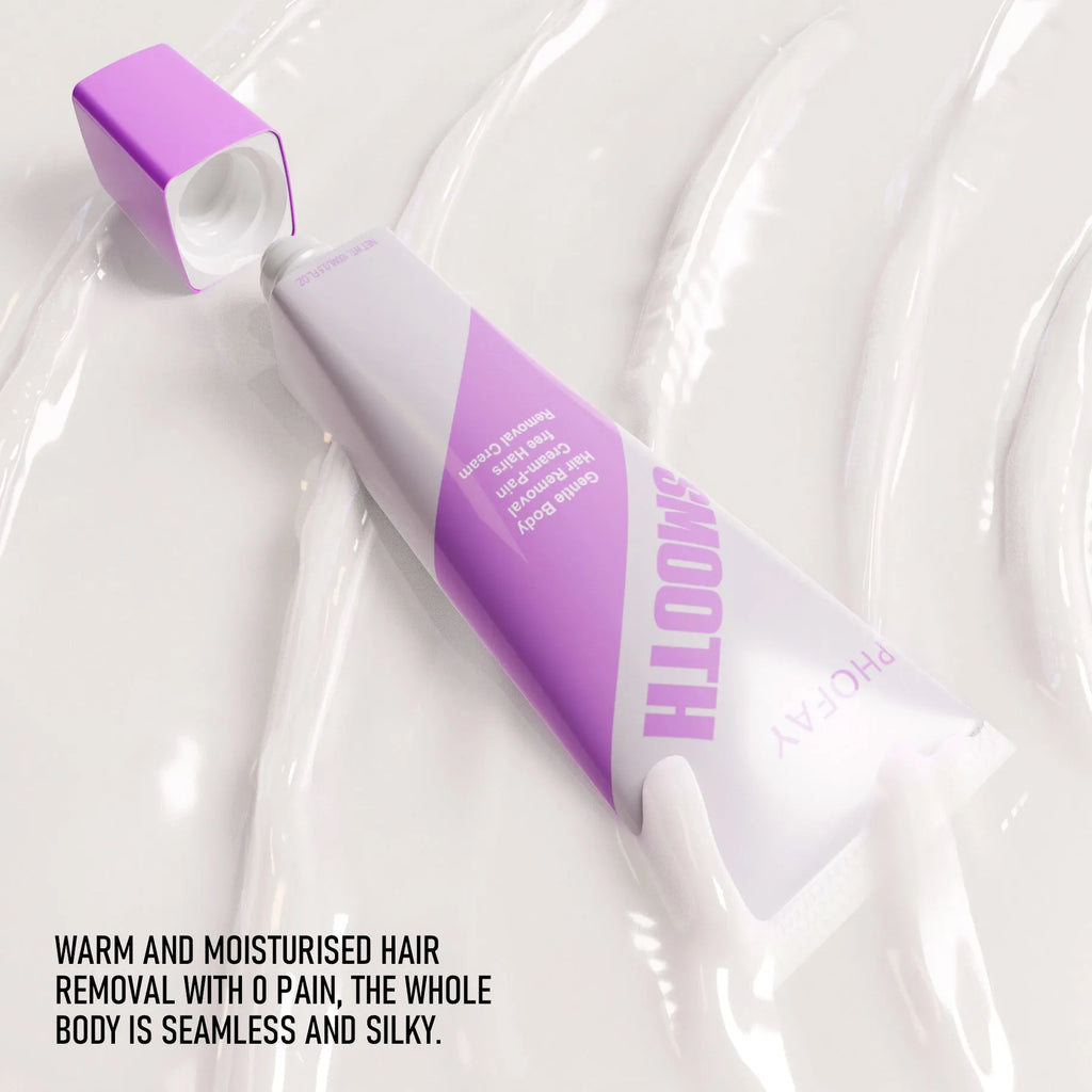 PHOFAY pain-free hair removal cream 4-pack with included scraper tool for body hair removal