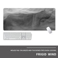 Oversized gaming mouse pad with cold air style pattern on natural rubber base