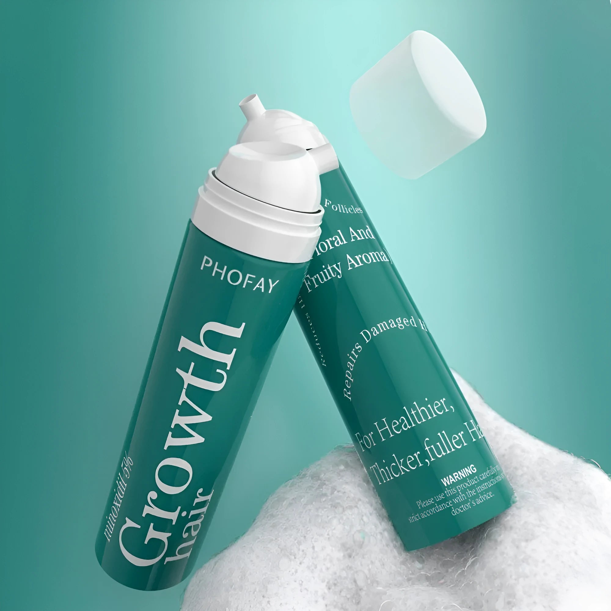 CH004 Minoxidil 5% Anti-Hair Loss Foam Mousse in 60ml canister for topical hair regrowth treatment
