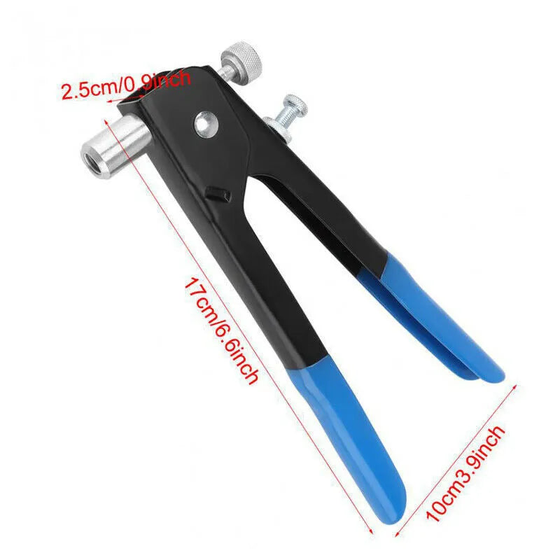 Alloy steel manual riveter nut tool set for installing threaded rivet nuts
