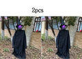 Halloween hanging ghost decoration with red flashing eyes and support tubes