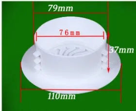 Plastic air conditioning hole cover kit with splits, plug caps, tuyeres, and sealing glue.