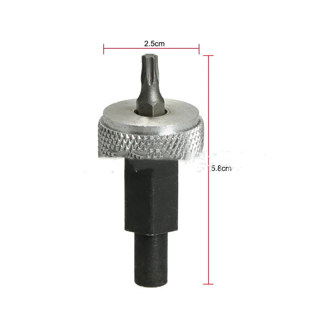 Ignition module wrench tool for automotive distributor blocks with knurled aluminium knobs