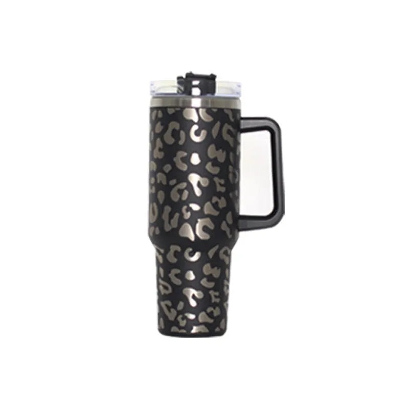 304 stainless steel vacuum cup 40oz second generation in black with double-wall insulation