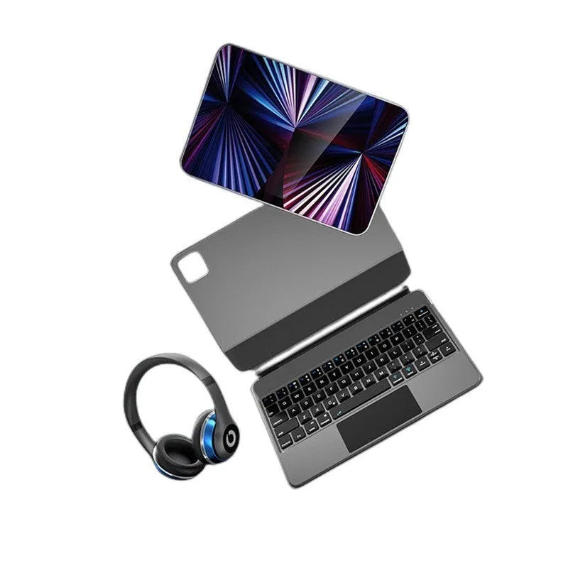 11-inch Bluetooth keyboard case for iPad with magnetic protective cover in five colour options