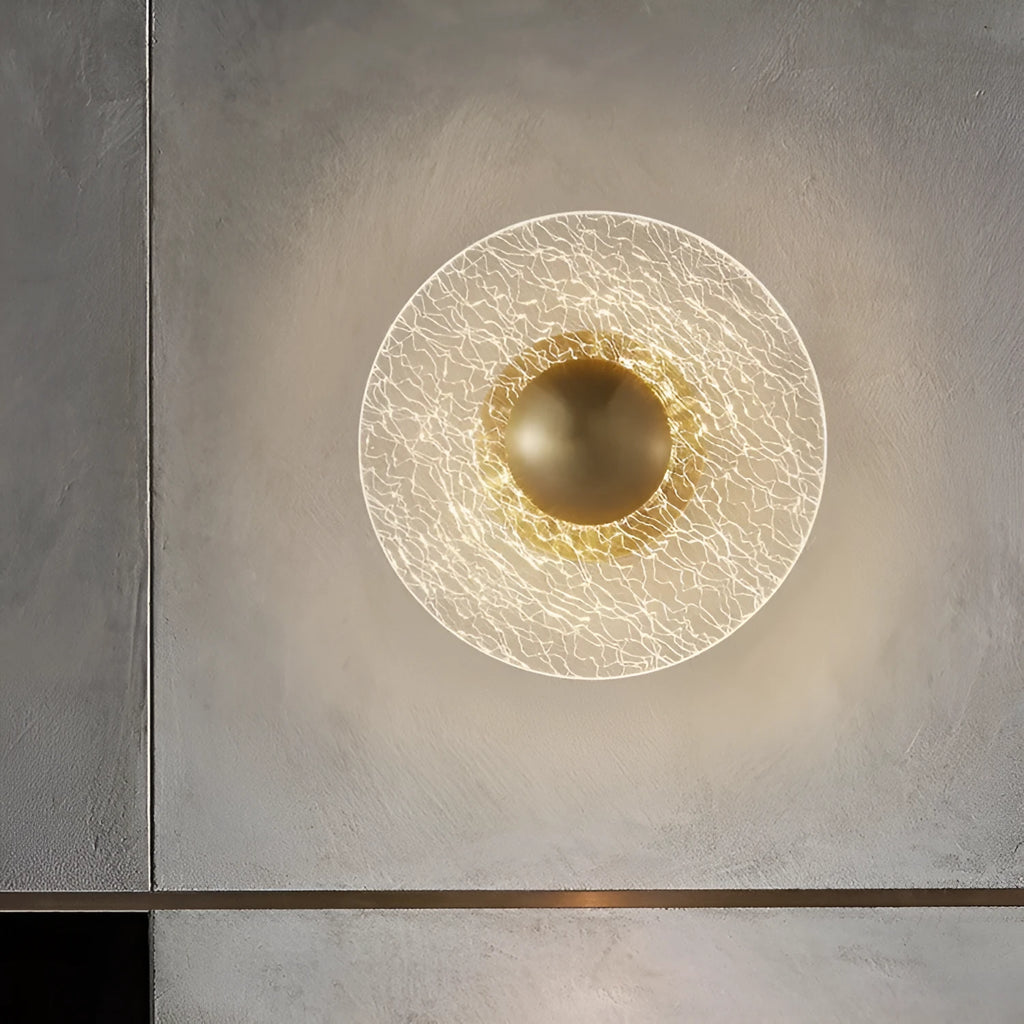 Nordic style wall lamp with wrought iron and aluminium construction featuring leaf pattern design