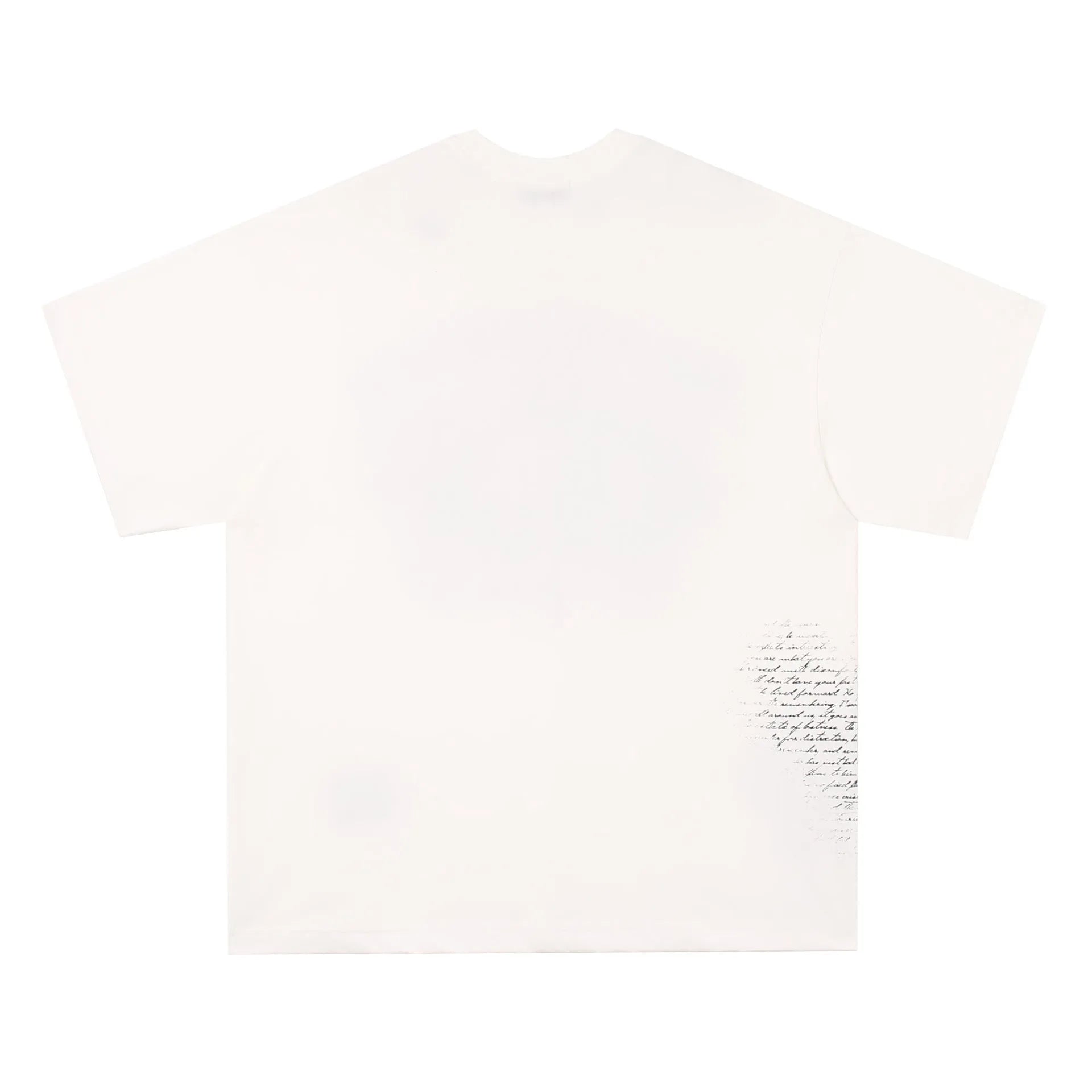 Pure cotton short sleeve t-shirt with American retro hip hop gothic letter pattern in black and white colours