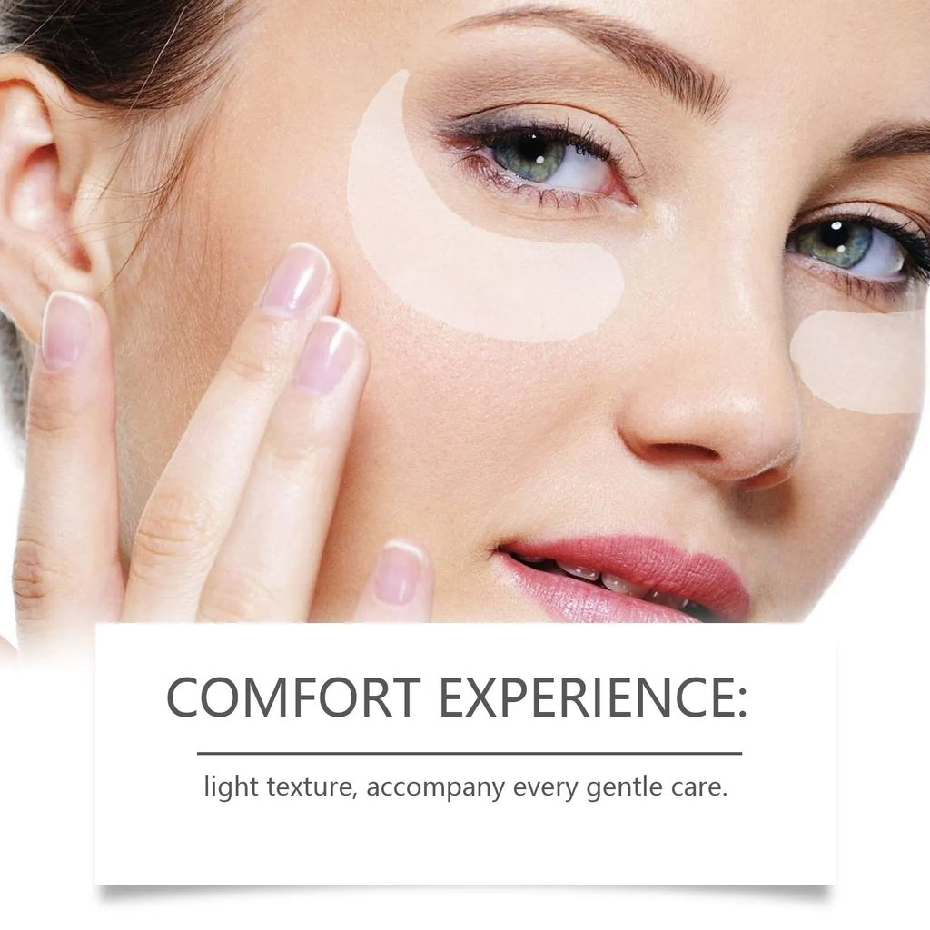 Elastic microneedle eye care patch for wrinkle treatment containing collagen and peptides