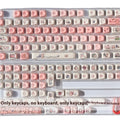 Pink fragrant pig design PBT plastic key cap for mechanical keyboards with MOA profile